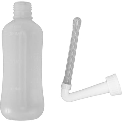 Bouteille de rinçage des sinus Neti Pot en silicone ABS, nettoyant manuel pour le nez, bouteille d'irrigation nasale pour