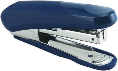 Nietmachine - Handnietmachine Bureau - Documenten Vastmaken - Metaal Robuust - 13.6 x 6.2 x 1.4 cm - Blauw