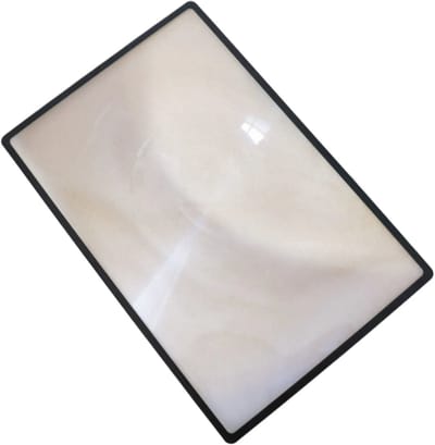 Vergrootglas Voor Het Lezen - Leesloep voor Senioren en Slechtzienden - Vergroting 3x - zwart - 180*120mm - PVC
