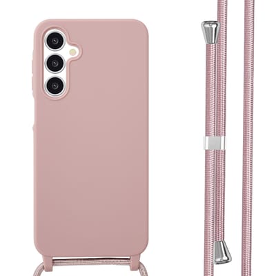 imoshion Hoesje - Geschikt voor Samsung Galaxy A16 (4G) / A16 (5G) - Siliconen hoesje met koord - Sand Pink