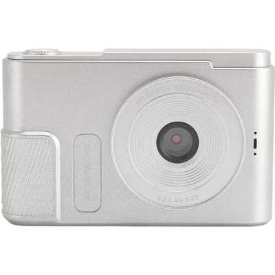 Digitale Camera 48MP 4K 16x Digitale Zoom 2.4 Inch Scherm Draagbare Compactcamera voor Kinderen Studenten zilver