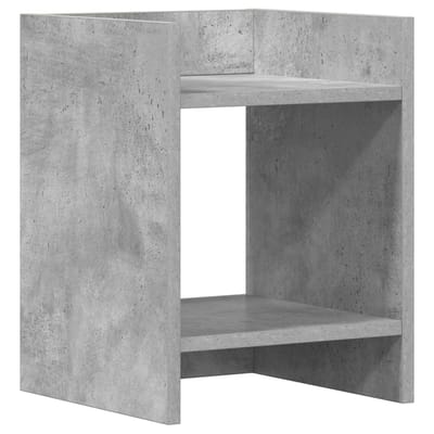vidaXL - Plantenstand - Betongrijs - 30 - x - 30 - x - 40 - cm - Bewerkt - hout