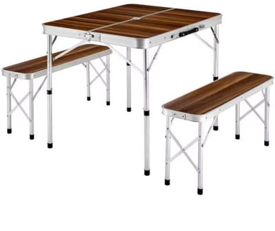 JOYNEXTBUY - Klaptafelkoffer - Camping tafel - Vouwtafel - Inklapbare tafel - Lichtgewicht - Buitentafel - 90cm x 60cm x 70cm