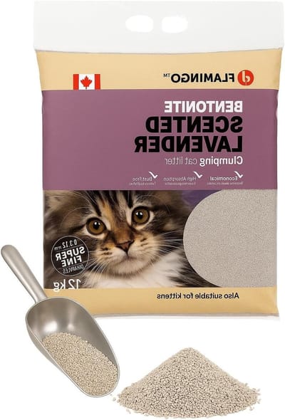 Kattenbakvulling Bentoniet - Fijne korrels - Geurcontrole Huisdier - Klontvormend en absorberend - 12 kg - Niet gespecificeerd