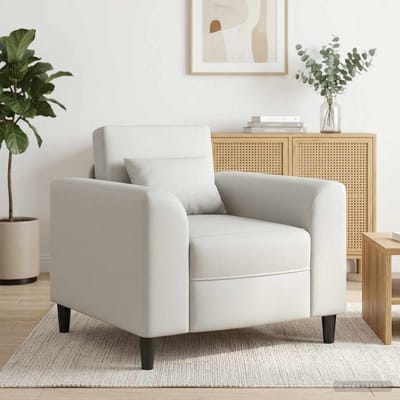 vidaXL - Fauteuil - Wit - Kunstleer