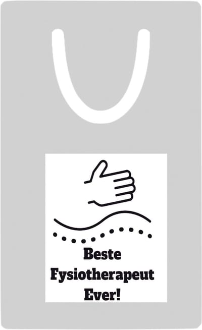 Hacebo® - Beste fysiotherapeut metalen boekenlegger - Beste fysiotherapeut - therapeut - cadeau Bladwijzer boekenleggers - 7.6 cm x 5cm