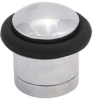 Cilinder Deurstop Gepolijst Chroom Vloermontage Verborgen Bevestiging 41mm