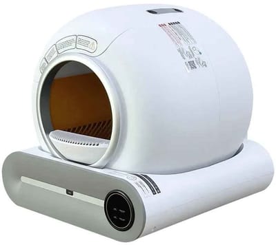 DrPhone PurraClean - Elektrische Zelfreinigende Kattenbak met App - Geurfilter en Veiligheidssensoren – Automatische Kattenbak – Stil en Hygiënisch – 65L