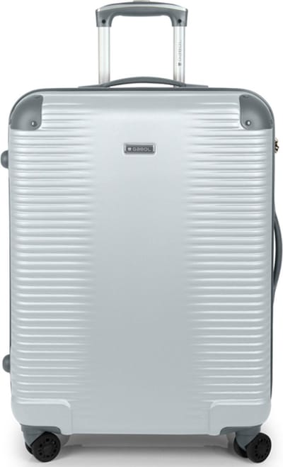 Gabol Balance XP 4 wielen Trolley M 66 cm met uitbreidingsplooi - Harde bagage - TSA slot - silber