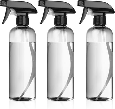 Dailygoody - Spuitfles - Druksproeier - Ideaal voor tuinieren - Transparant zwart - Verstuiver voor kappers - Perfect voor schoonmaken - 500 ml
