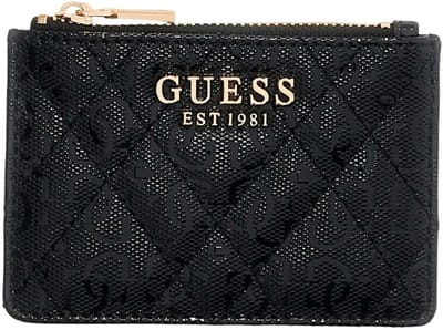 GUESS kaarthouder Isemay SLG Credit Card Case Black zwart