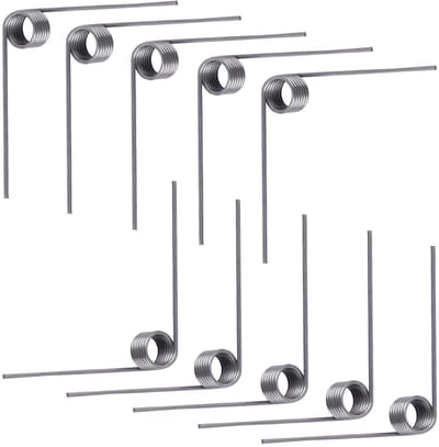Dailygoods - 10 Stuks V-vormige Rvs Torsiespringen - 5mm Buiten Diameter, 0.5mm Draad