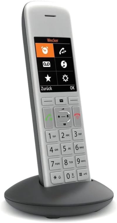 CRLYN® Huistelefoon - Senioren Telefoon Vaste Lijn - GSM - Zilver