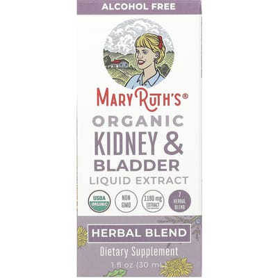 MaryRuth's, Extrait Liquide Bio de Reins et de Vessie, Sans Alcool, 1 fl oz (30 ml)