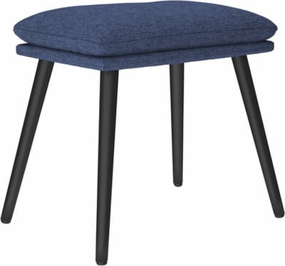 vidaXL - Voetenbank - 45x29,5x35 - cm - stof - blauw