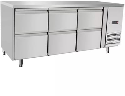 Hendi Arktic Koeltoonbank - 6 Laden - 420L - 230V/400W - Geforceerd - 1795x700x879mm