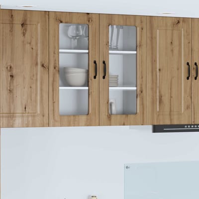 vidaXL - Vaatwasserpaneel - Kalmar - Artisan - Eiken - 80 - x - 31 - x - 80 - cm