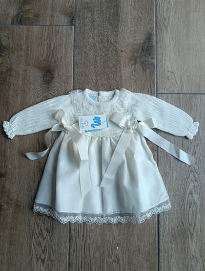 Mac Ilusion Doopjurk / Feestjurkje | 9974 | crudo/creme | |1 maand | maat 56 | zonder mutsje