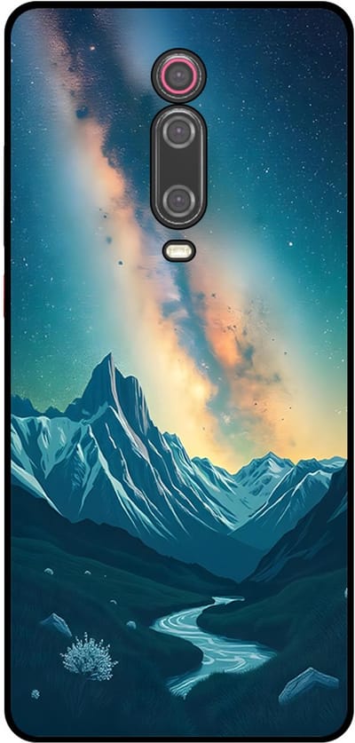 Smartphonica Telefoonhoesje Geschikt voor Xiaomi Mi 9T met Sterrenhemel Opdruk - TPU Backcover Case With Space And Milkyway Design geschikt voor Xiaomi Mi 9T