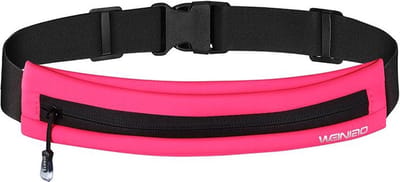 Weiniao Hardloop tasje opbergvak Sportheuptasje Wandeltas Joggingtasje Hardloopriem 6,7 inch smartphone - Telefoon - Sportband hoesje WN-01 - Roze
