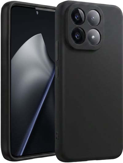 Hoesje - Geschikt voor Xiaomi 15T - Sterk & Shockproof - Siliconen Case - Hoes Cover - Telefoonhoes - Zwart