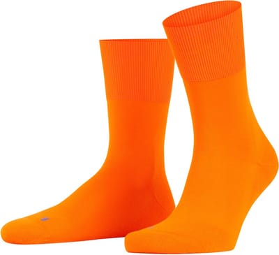 FALKE Run eenkleurig katoen functioneel materiaal sokken unisex orange - maat 39-41