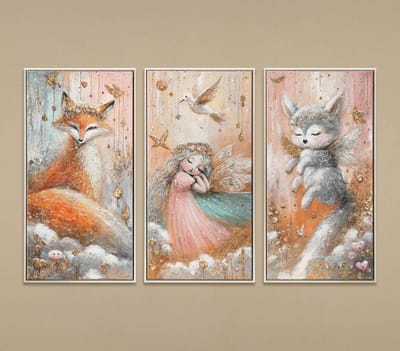 Canvas schilderij handgeschilderd magical world abstract – YS-Art Gallery – Luxe wanddecoratie voor woonkamer – Modern schilderij voor slaapkamer en hal
