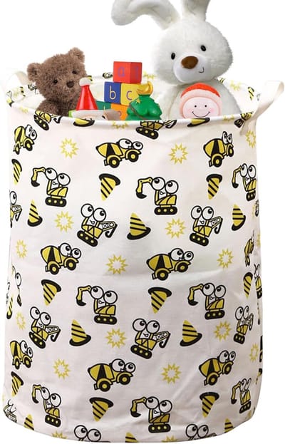 Opvouwbare Kinderopbergmand - Speelgoedmand - Opruimen Kinderkamer - Decoratief en Vrolijk - 40 cm Hoog