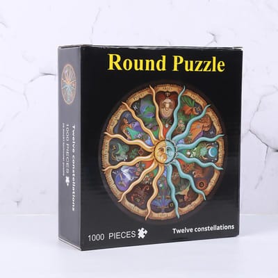 1000 Stukjes Volwassen Rond Maan Puzzel Ruimte Thema Uitdaging Moeilijke Hersenkraker Leren Educatief Plezier Puzzelspel