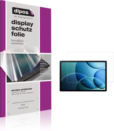 dipos – 2x Beschermfolie geschikt voor Acer Iconia X14 | Krasbestendige & heldere Screenprotector Ultra-Thin