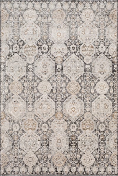 SURYA - LOTUS Vintage Oosters Zwart Tapijt