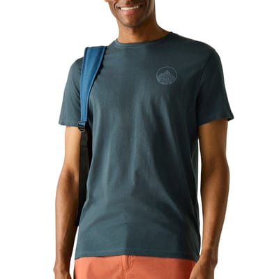 Heren T-shirt met korte mouwen en grafische print, ademend en luchtig