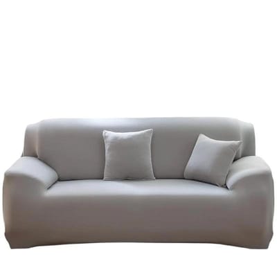 Housse de canapé extensible 1/2/3/4 places, housse élastique en jacquard, imperméable, pour canapé en L, salon S-1-seat 90-140CM gray