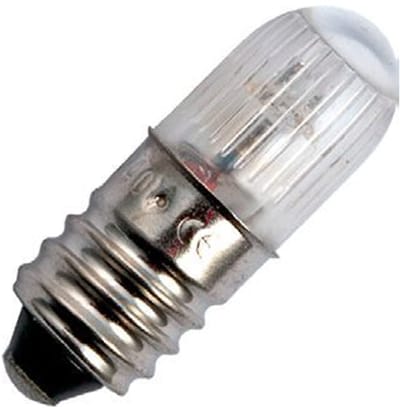 Miniatuur Signaallamp E10 230V - Per stuk - T10 Neonlamp Ø10mm - 28mm - 2500K - Dimbaar - Rood
