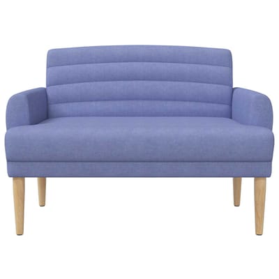 vidaXL - Lovingseat - met - knoopge - tuft - Jeans - Blauw - 116 - x - 67 - x - 80 - cm - Stof