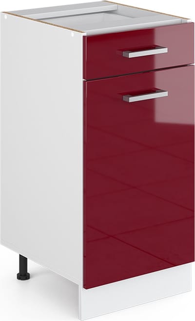 Vicco R-Line Keukenonderkast – 40 cm zonder werkblad Rode hoogglans