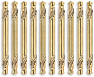 Omgoods - Set van 10 Dubbelzijdige Boorbits van Cobalt voor Metalen