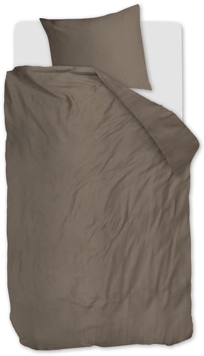Beddinghouse Change dekbedovertrek - Effen - Eenpersoons - 140x200/220 - Taupe