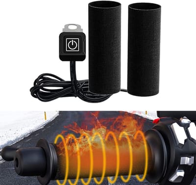 Handvatverwarming - Verwarmde Handvaten Motor - Handverwarmer - IP67 - 3 Temperatuurinstellingen - Klittenband Installatie