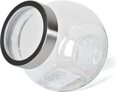 Gerimport Snoeppot/voorraadpot 2200 ml - glas - 17 x 13 x 18 cm - transparant