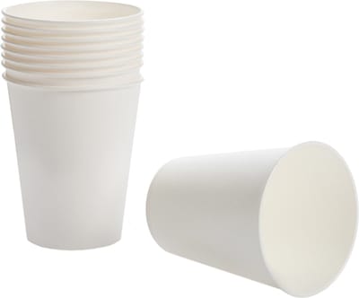 Witte kartonnen bekers 200 ml ECO, 10 st