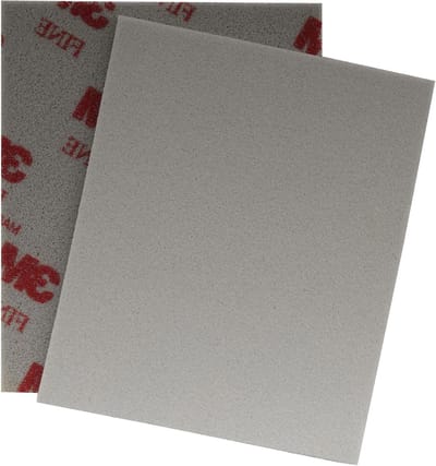 Zachte Schuurpad van Aluminiumoxide 114x139mm, Fijn 320-400 Korrels, Perfect voor Schuren en Afwerken (2 stuks)