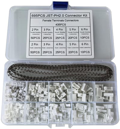 Dailygoods - JST PH 2.0 Stekkerset met Vrouwelijke Pin Headers