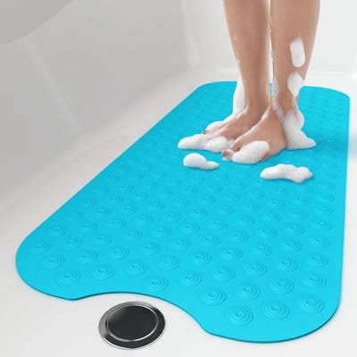 Extra lange antislip badmat 40x100CM | Veilig en gemakkelijk schoon te maken | Perfect voor kinderen en ouderen