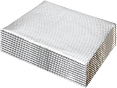 Geluidsisolatiemat - Thermisch katoen - Auto isoleren - Sterke zelfklevende - 50x30cm 10mm - Zilverkleurig