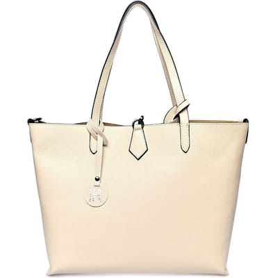 Isabella Rhea Beige Rundleer Tas