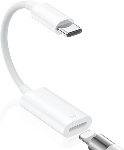 USB C naar Lightning Adapter, 3-in-1 Type C naar AUX Audio Jack met DAC Chip voor iPhone 15 Pro Max, iPad en MacBook, Perfect voor Hoofdtelefoons en Geluidsapparatuur