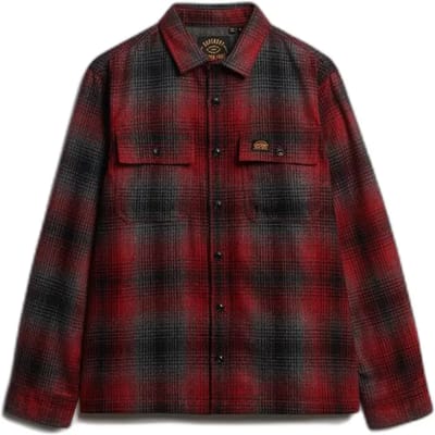Superdry - Wollen Miller Overshirt - Heren - Lange mouwen shirts