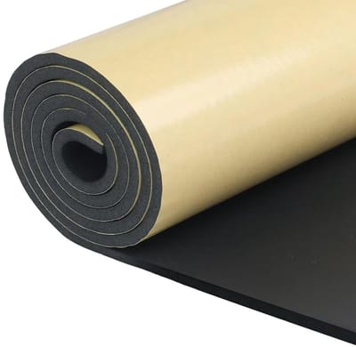Multifunctionele zelfklevende neopreen isolatiemaat van 300 mm x 6 mm x 1,5 m voor geluidsisolatie, schokabsorptie en antislip toepassingen