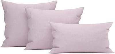 Heckett & Lane Wafel - Kussensloop - 50x50 cm - Pale Lilac - 2 Stuks